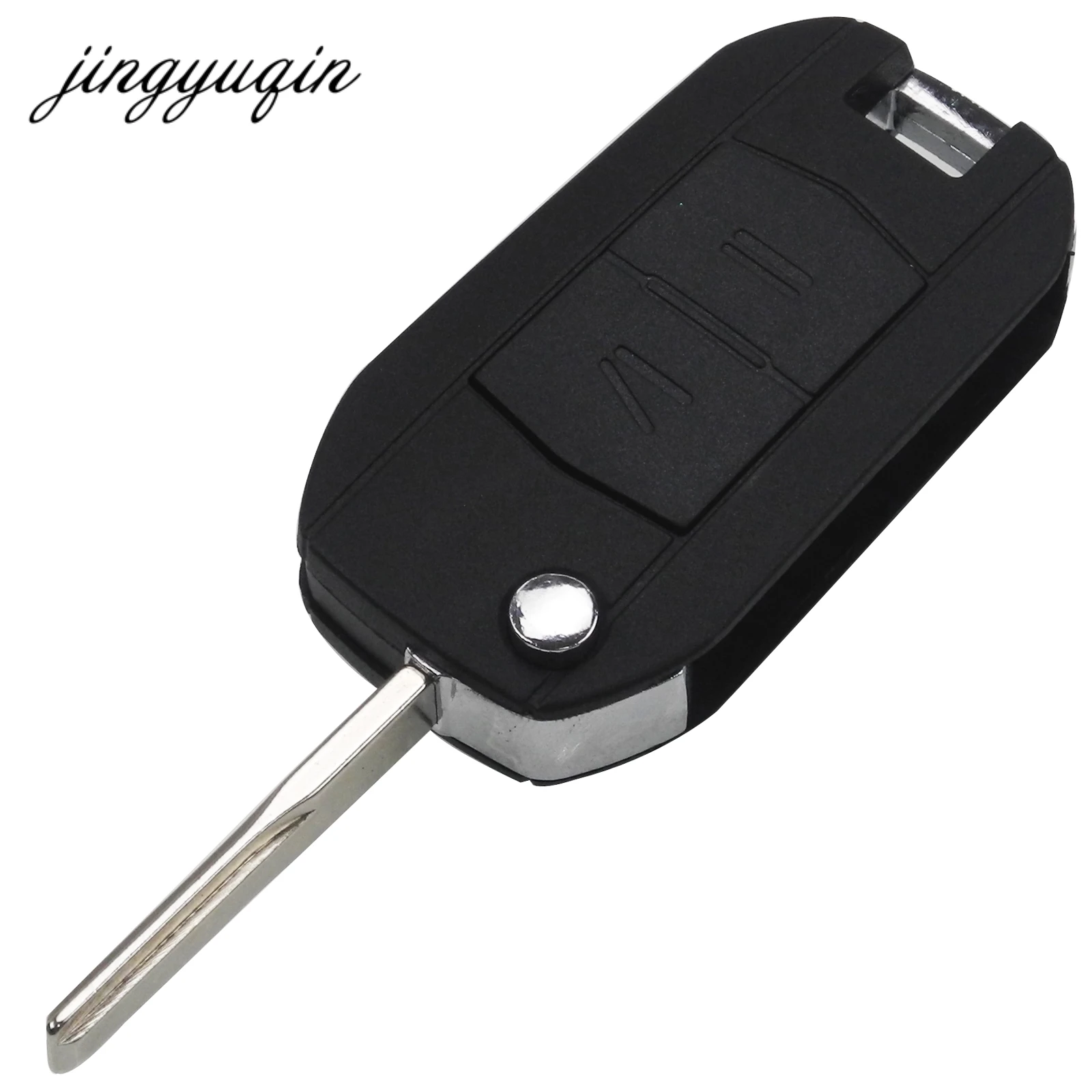 Jingyuqin 10 шт./лот HU43 модифицированный Автомобильный откидной складной чехол для ключей для Opel Corsa, Combo Tigra Meriva Agila чехол для дистанционного ключа