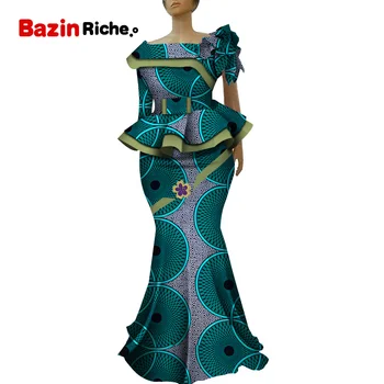 

Ready to Ship Women Skirt Set: 6XL Popular African Summer Skirt Suit