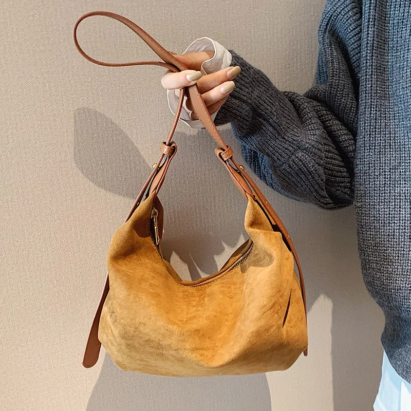 VeryMe Suede Casual Crossbody Handbag Retro Female Shoulder Bag Quality Soft PU Lady Messenger Hobo Bag bolsos marca mujer lujo
