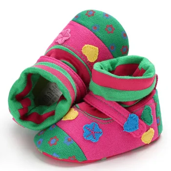 

Autumn Bear Animal Flower Baby Moccasins Shoes Winter Lovely Girls Boys First Walkers Breathable Baby Shoes For 0-18M