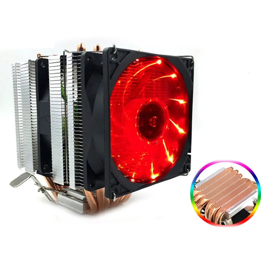 Avc Чистая медь 6 тепловая труба ЦП теплоотвод Amd 1155 1156 настольный компьютер ЦП вентилятор ЦП кулер теплоотвод