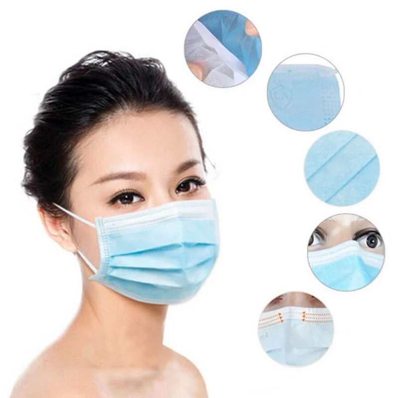 

Anti-dust Safe Breathable Mouth Mask Medical Dental Disposable Ear loop Face Hypoallergenic Masks