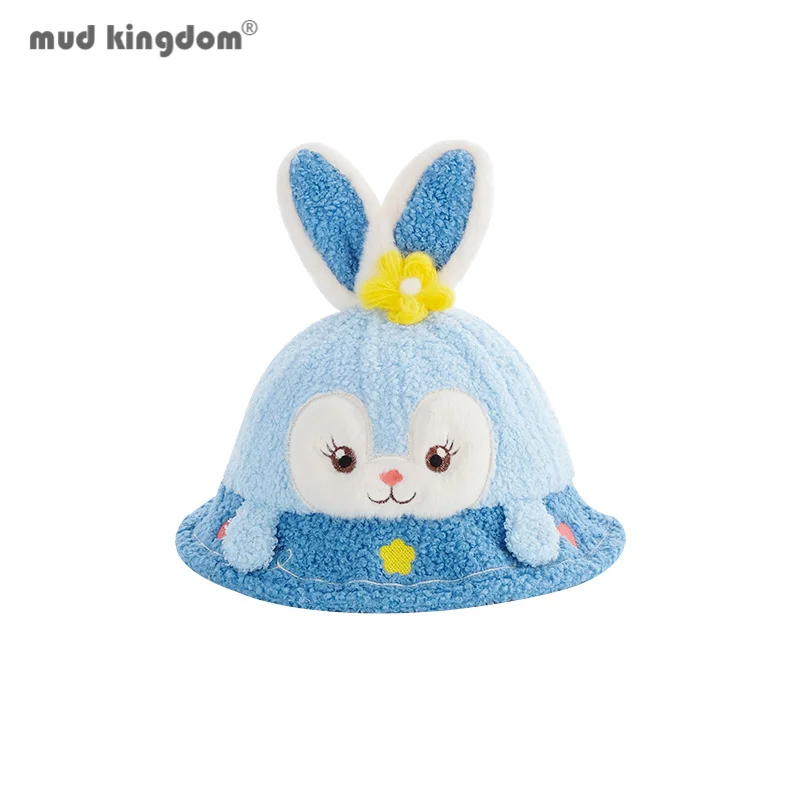Милая шляпа-ведро брызг для девочек с кроличьими ушками из овечьей шерсти