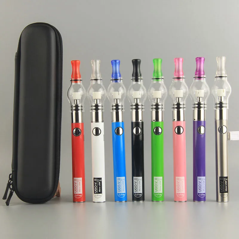 

3Pcs UGO-V2 II Battery Glass Globe Electronic Cigarette For Wax Vaporizer Pyrex Glass E Cigarette Vapor Starter Vape Pen Kit
