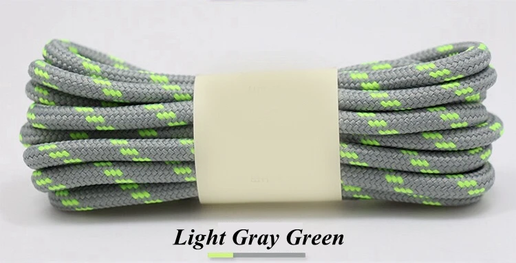 Durable Outdoor Sport Shoelaces - Round, Non-Slip, Multiple Lengths & Colors