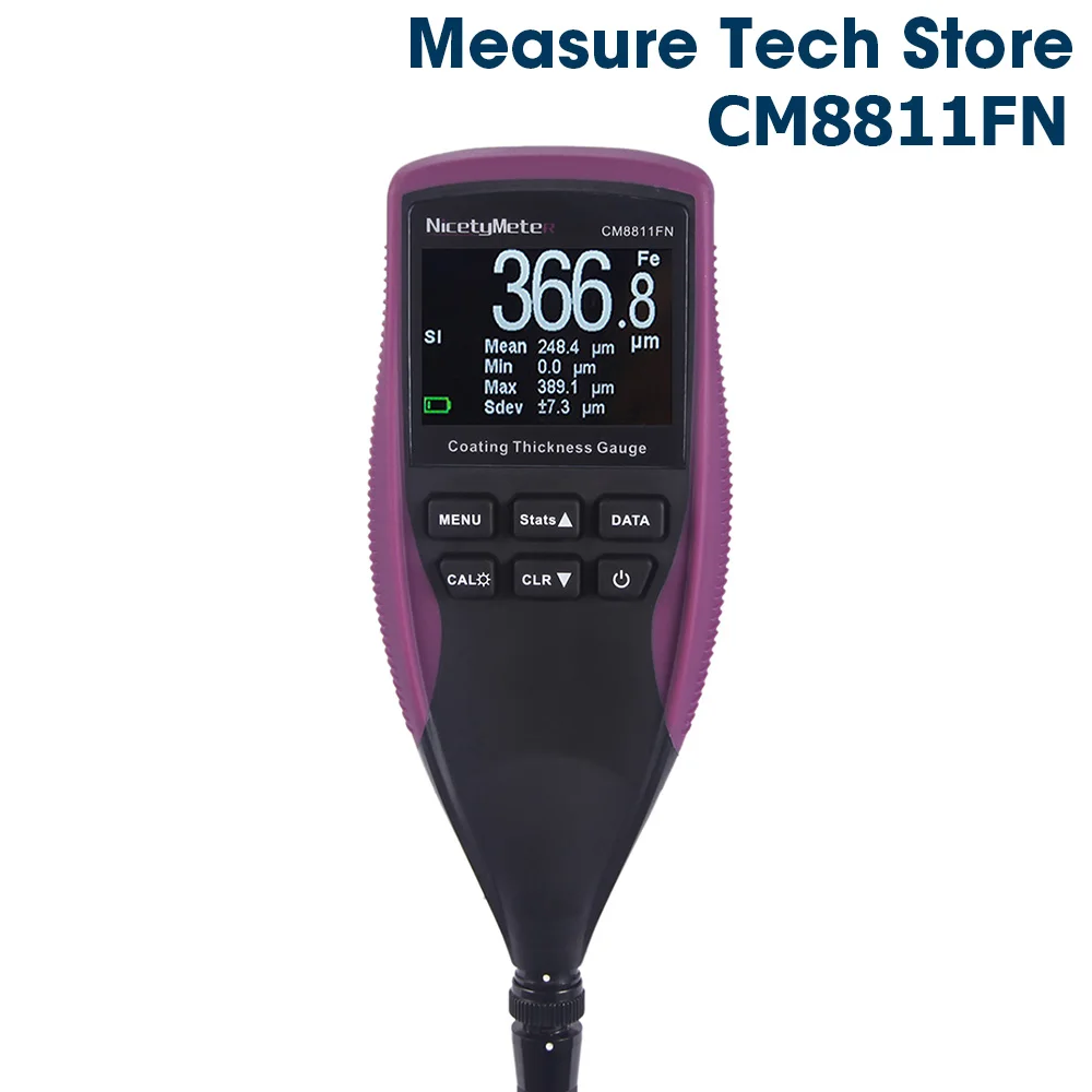 

Nicety CM8811FN Car Painting Thickness Gauge Coating Thickness Film Meter Measurement tester withRemovable Probe