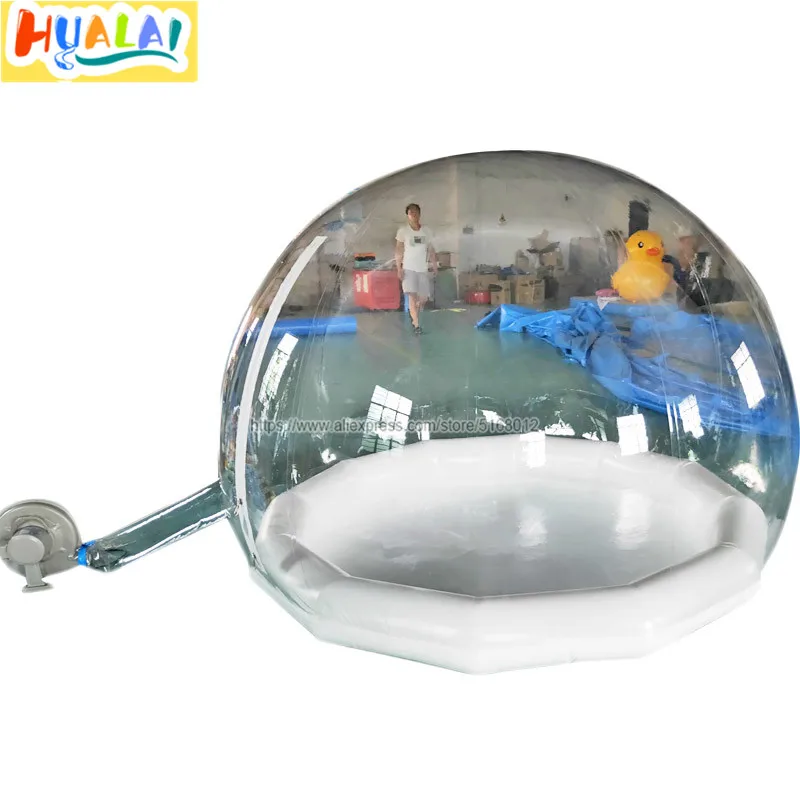 

lager Christmas decorations 2019 inflatable snow globe, bubble tent,inflatable snowflake ball clear room 2m dia with air blown
