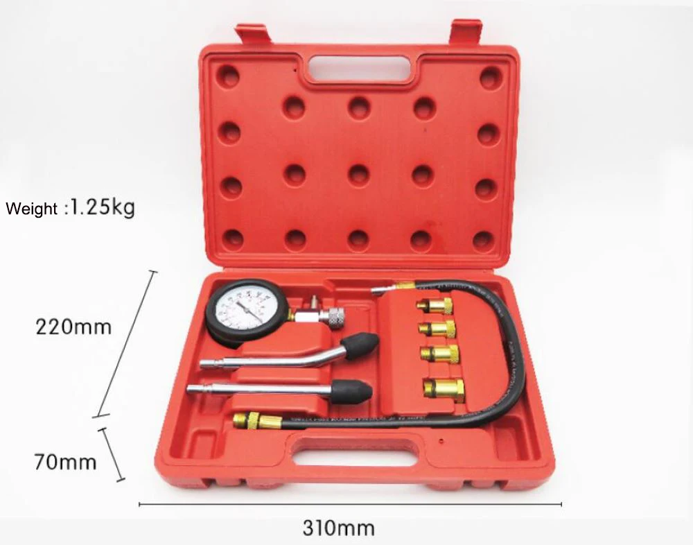 Тест на сжатие бензинового двигателя er бензиновый двигатель цилиндр Автомобильный манометр тест er автомобильный испытательный инструмент набор дропшиппинг