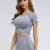 Женские Фитнес-футболки 2020 Clothing Gym Shirt Female Seamless Yoga Top Sportswear Crop Tops Спортивная одежда Для женщин Футболка