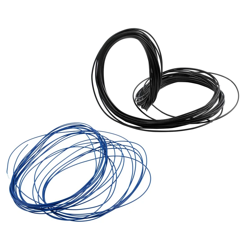 2 рулона UL-1007 24AWG Hook-Up провод 80 Цельсия/300 в 10 м шнур Hook-Up DIY электрический, черный и синий