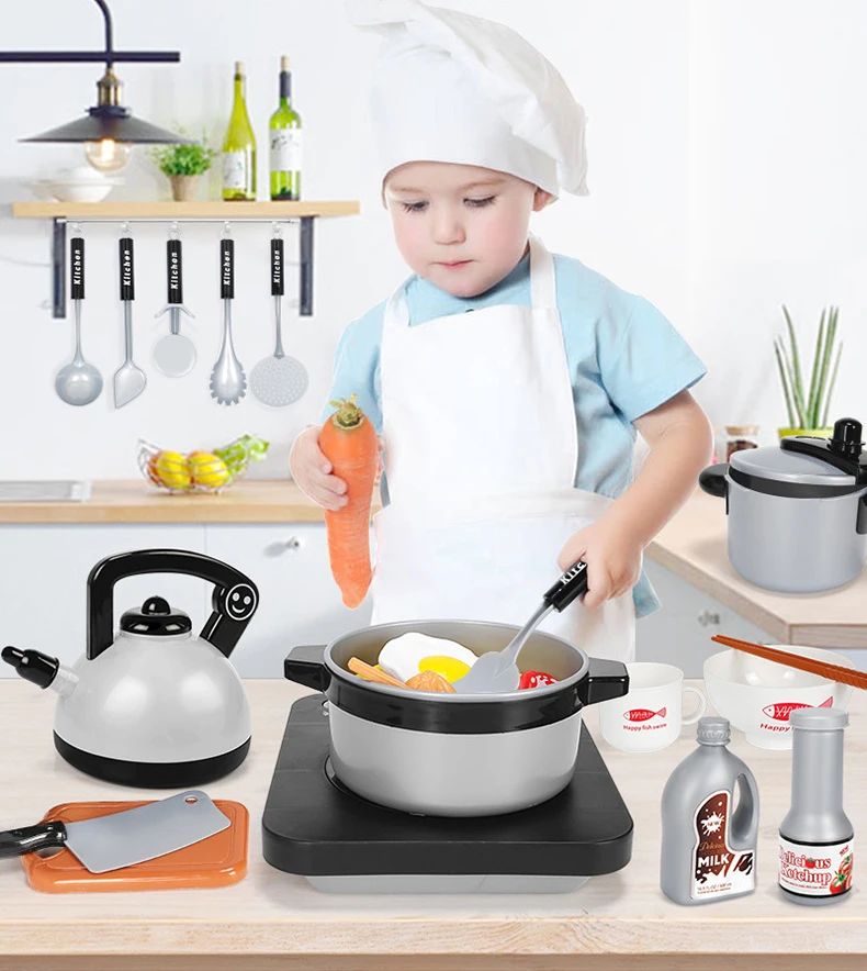 Мини-кухня детская кухонная утварь котелок кастрюля дети ролевые игры повара игрушка для маленьких девочек кухонная утварь набор игрушек