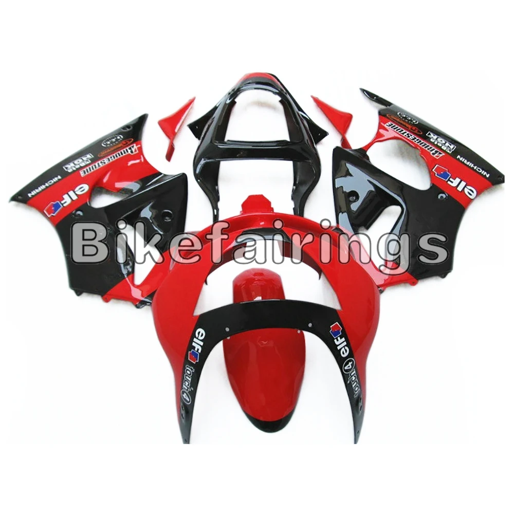 Черный и красный цвета капот для Обтекатель KAWASAKI Комплект 1998 1999 98 99 ZX-6R ZX 6R 98 99 zx6r 636 полного тела работа обвесы