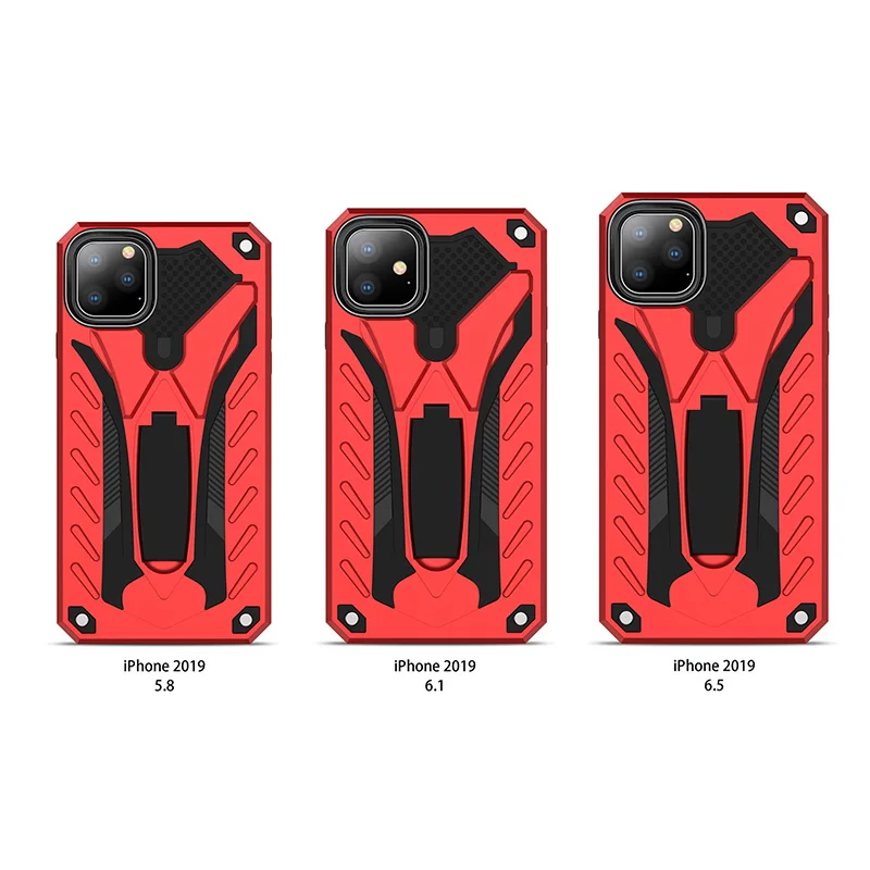 Для iphone 11 11pro 11 pro Max Phantom Knight stealth кронштейн ТПУ Мягкая оболочка+ Твердый чехол из поликарбоната чехол для телефона