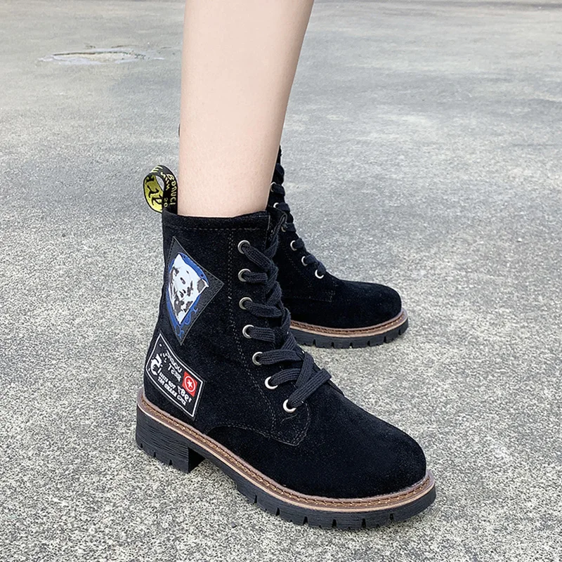 Cresfimix/Botas De Mujer; женские классические черные туфли высокого качества на шнуровке; сезон осень; красивые женские удобные зимние сапоги; C7030