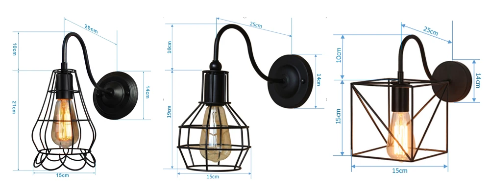 Industrial Vintage LED Wall Light
