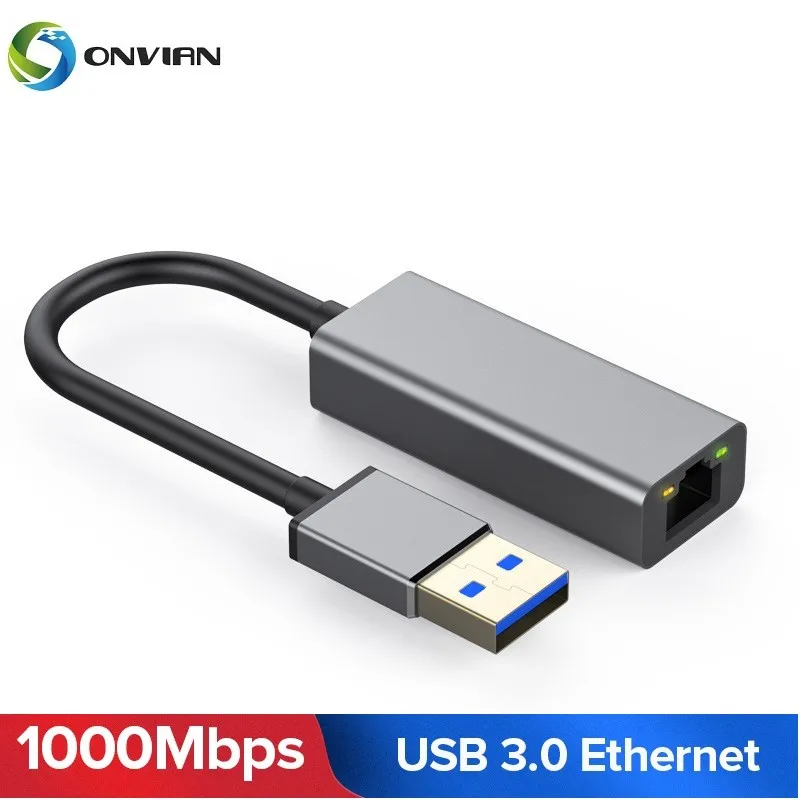 Onvian USB Ethernet Adapter USB 3 0 Network Card to RJ45 Lan for Windows 10 Xiaomi 1