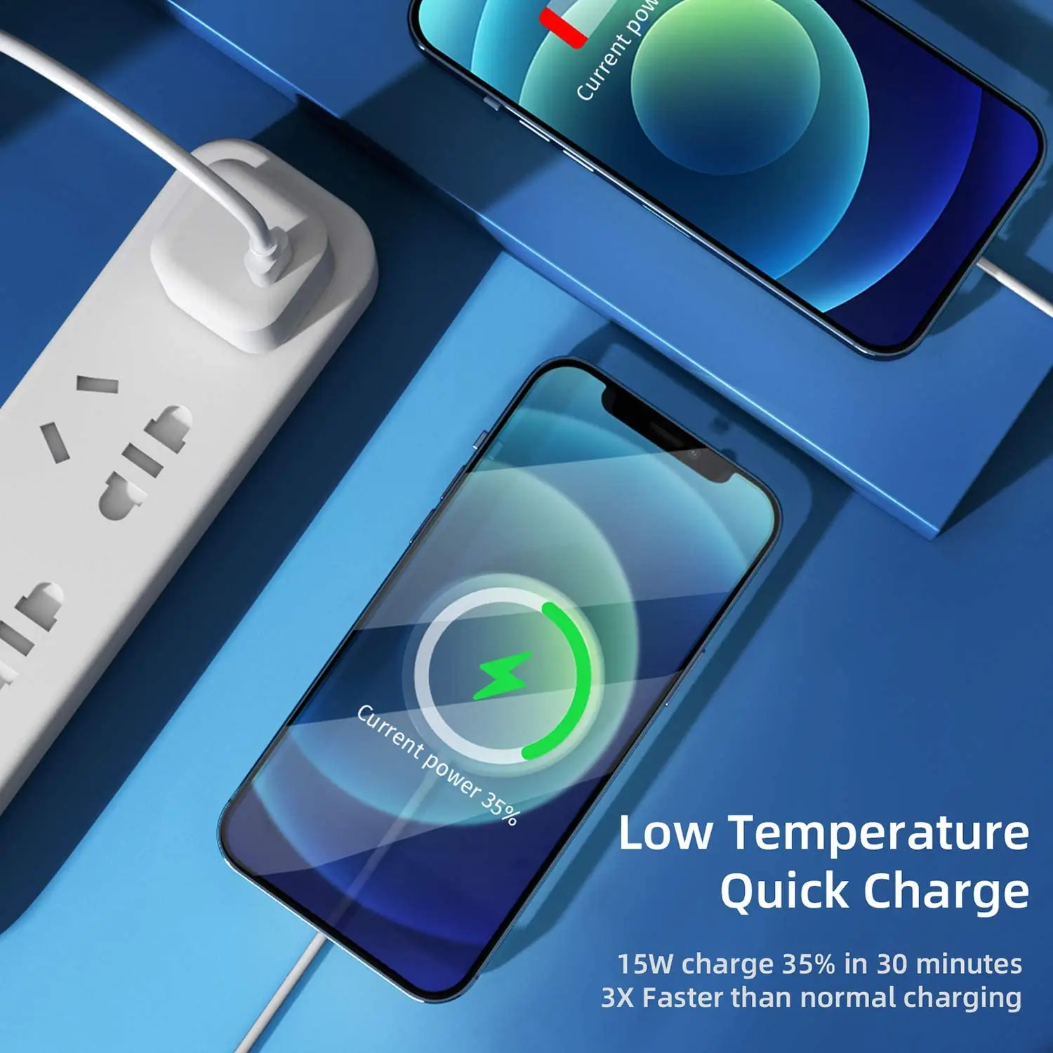 Магнитное Беспроводное зарядное устройство 15 Вт для iPhone 12 Pro Max Mini быстрая зарядка