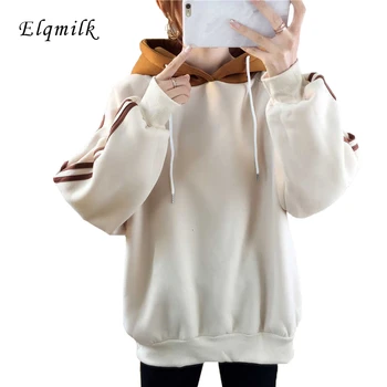 

Letter Printed Ladies Sweatershhirt Woman Clothes Outdoor Sports Casual Hooded Pullover Korean Style Jumpers Sudadera Mujer