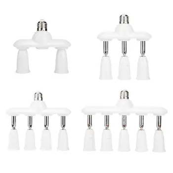 

2/3/4/5 Heads E27 Lamp Base Adjustable LED Light Bulb Holder Adapter Converter Socket Light Bulb Holder Splitter Lighting