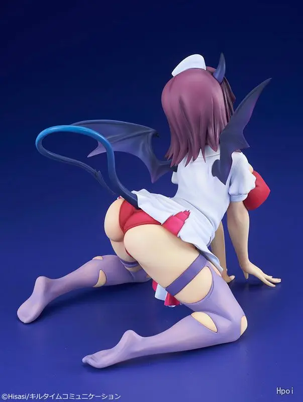 Японская сексуальная фигурка для девочек аниме Q six KenKetsu Akuma Akane BlackDevil ver. Кукла