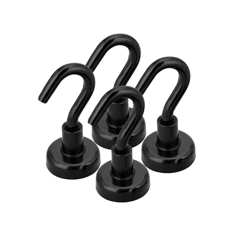 

Magnetic Hooks 48Lbs Strong Hanger Holding Power Heavy Package For Kitchen Refrigerator Garage Carbarn Warehouse Tools Keys Meta