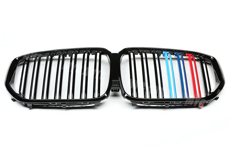 Двойная планка передняя решетка радиатора для BMW X5 G05 глянцевая черная и три цвета X5 G05 передняя решетка