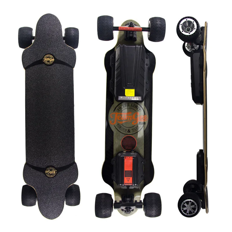 

New H20T Electric Scooter Off Road Double Drive 36V Four Wheel Electric Skateboard With Rubber Wheels