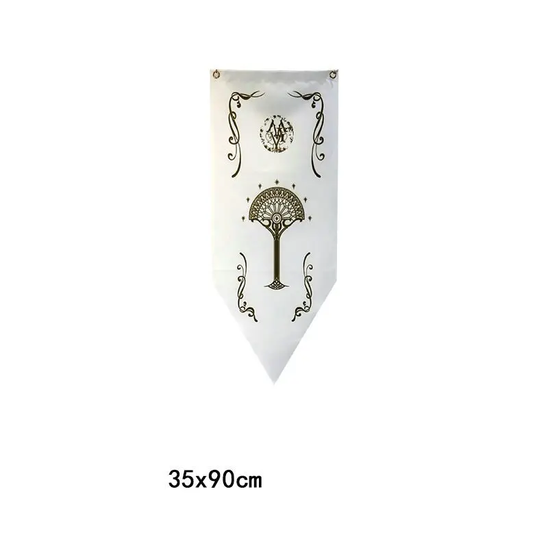 White 35x90cm 35 х 90 см 46x150 см Властелин колец баннер House Старков флаг настенный КТВ бар для дома и школы Косплэй вечерние декорация баннер - Цвет: White 35x90cm