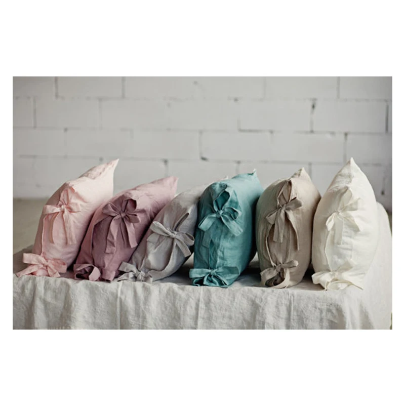 1 Pcs 48X74cm Universal Size Linen Frenulum Pillowcase Europe and America Style Breathability and Bacteriostasis Pillowcase