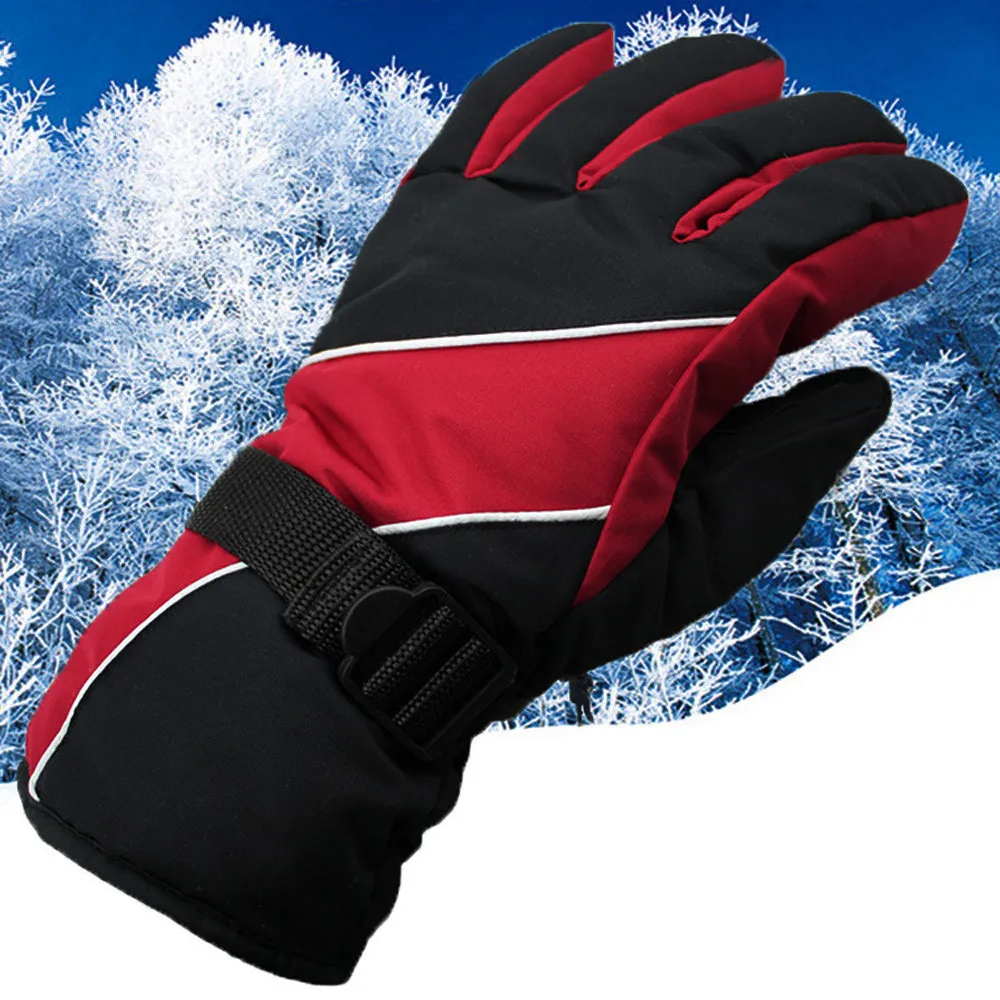 Лыжные перчатки для сноуборда мужские зимние теплые-30 ℃ водонепроницаемые ветрозащитные зимние сноуборд лыжные спортивные водонепроницаемые перчатки handschoenen
