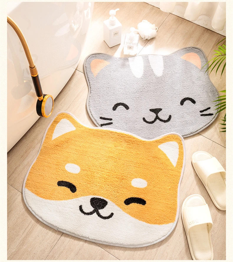 Cute Shiba Inu Bathroom Floor Mat - Limited Edition