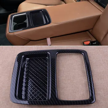 

CITALL Durable Carbon Fiber Style Car Rear Seat Water Cup Holder Cover Trim Fit for Honda Accord 2018 2019