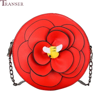 

TRANSER Children Kids Mini Messenger Bags Pu leather Chain Shoulder Bag Girls Princess Handbag Cute Tote Clutch Purse Kids gift