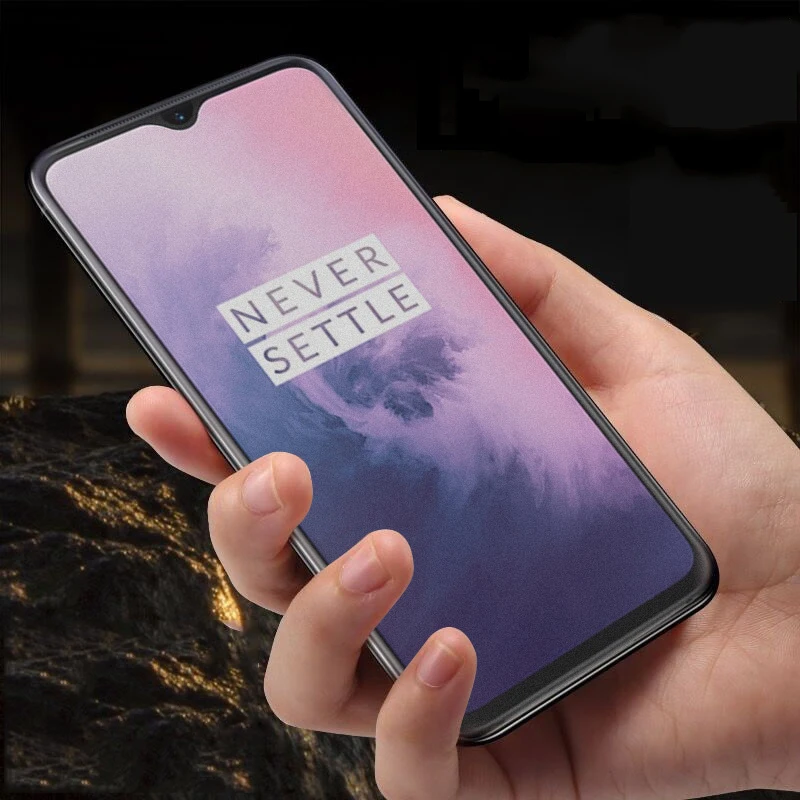 Матовое закаленное стекло с защитой от синего излучения для Oneplus 5, 5, 6, 6, 7, 7, 7 лет, полное покрытие, фиолетовый светильник, Защитная пленка для экрана