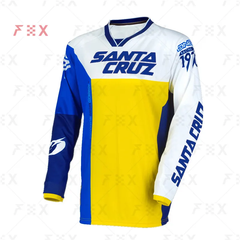 Santa Cruz Enduro Downhill Mountain Bike Jerseys MX Motocross BMX Racing Jersey DH Long Sleeve Cycling Clothes MTB FOX T-shirt