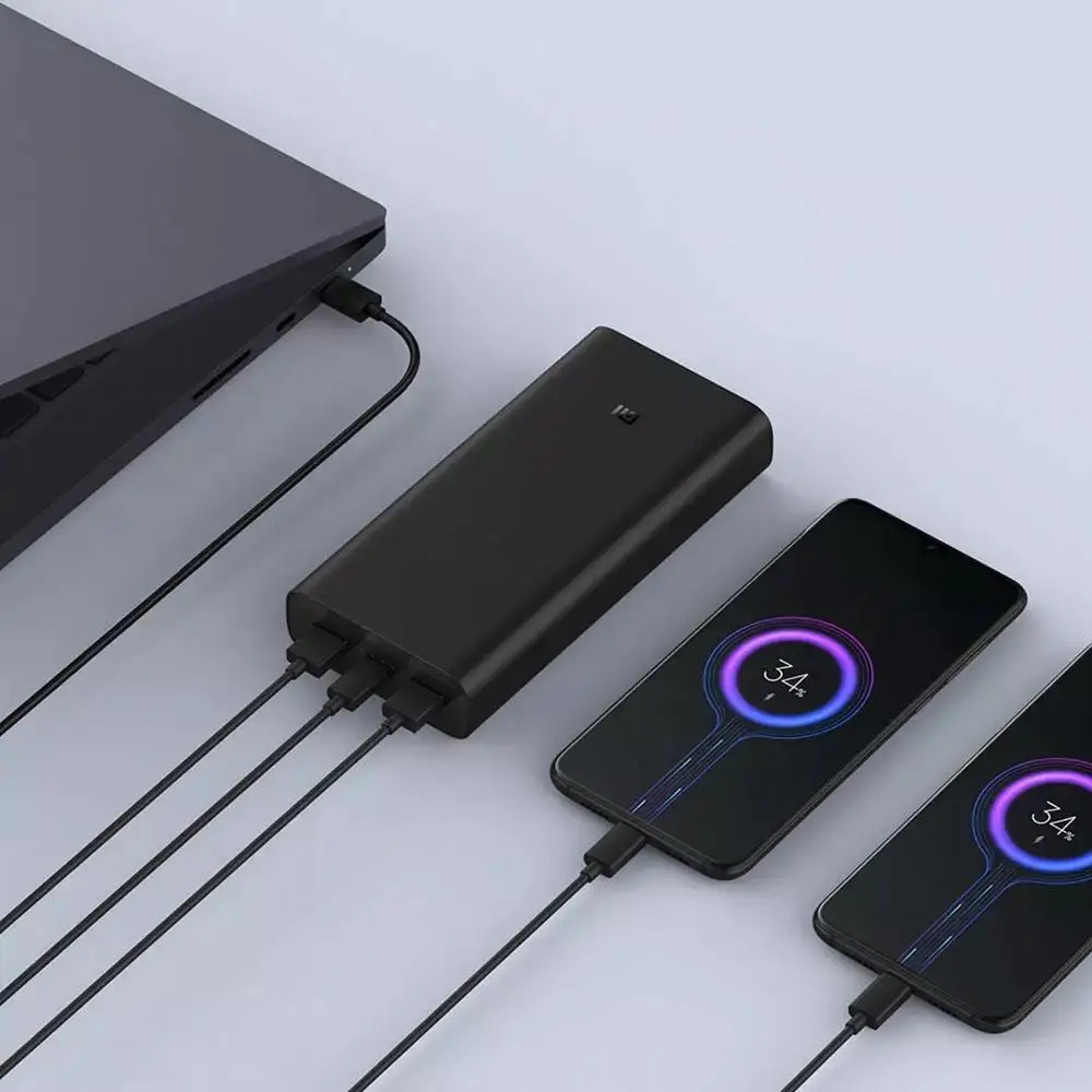 Xiao mi power bank 3 супер быстрое зарядное устройство 20000 мАч 50 Вт Максимальная Быстрая зарядка PB2050ZM usb type C mi power bank портативное зарядное устройство для ноутбука