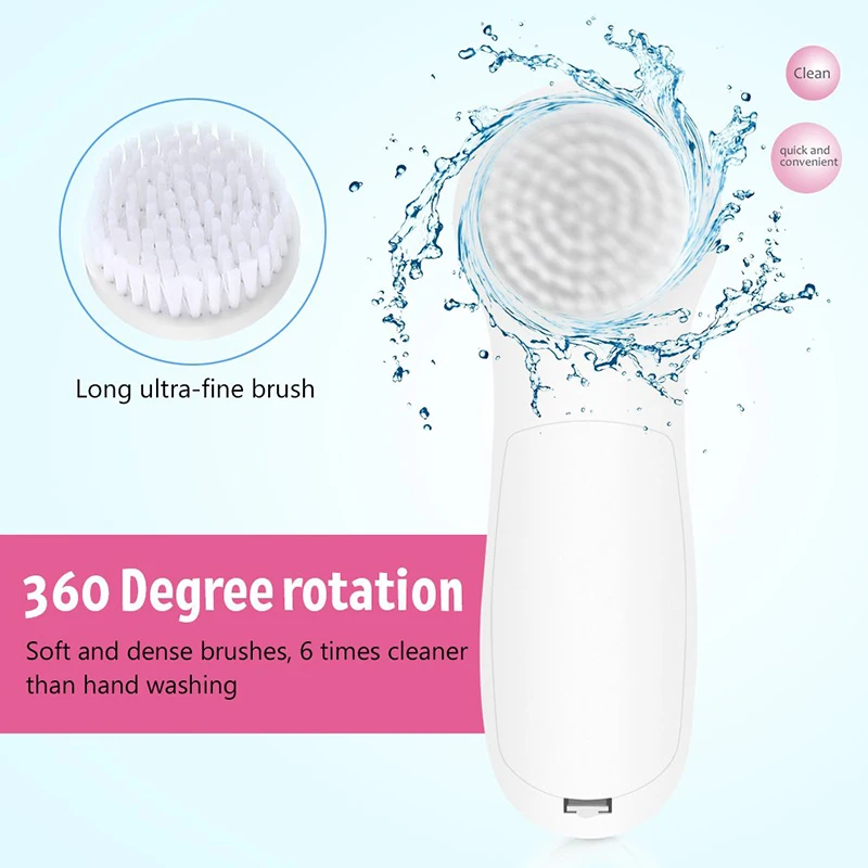 

5 in1 Face Cleansing Brush Electric Face Cleanser Electric Facial Skin Cleanser beauty scrubber Skin Deep Washing Massage Brushs
