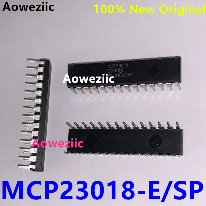 

Aoweziic, 1PCS-2PCS-5PCS-10PCS, опциональный MCP23018-E/SP DIP-28 MCP23018-E SP MCP23018 23018, удлинитель ввода-вывода, 100%, новый, импортный, оригинальный