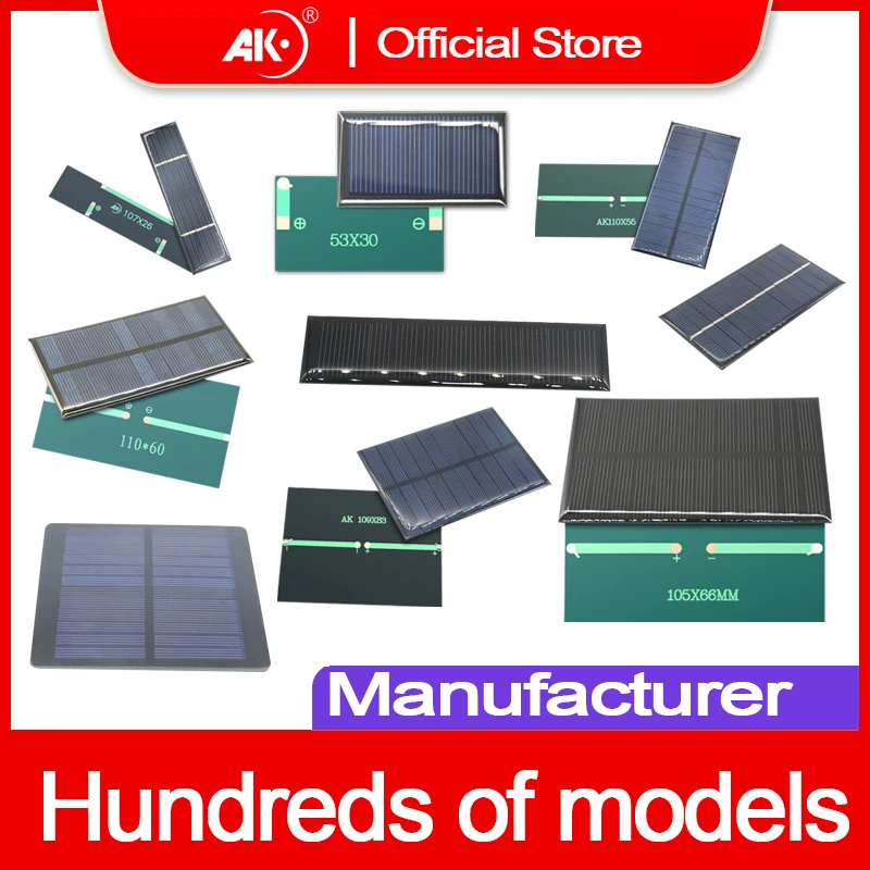 20PCS 95.7*57.5mm 5.5V 50ma Solar Pannels Set Plate Charger Kit Complete Battery Generator Power Bank System Energy for DIY images - 6