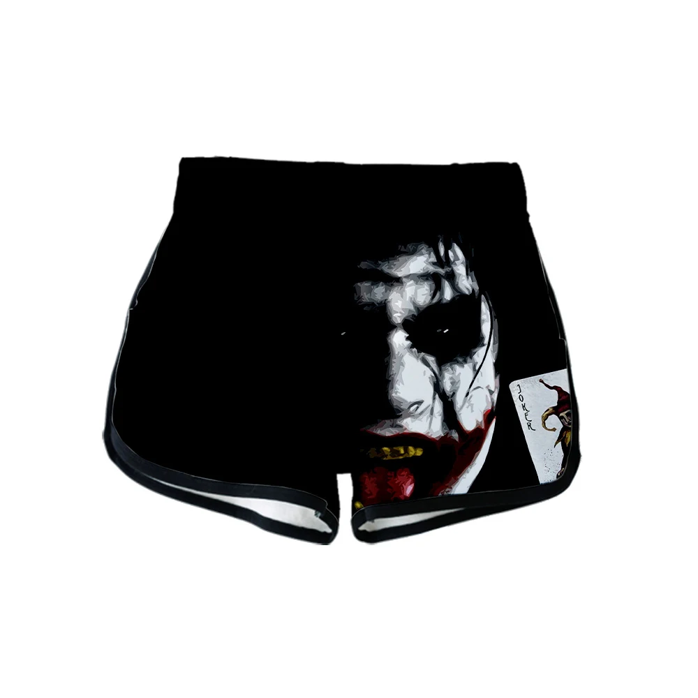 Супер Злодей HAHA Joker Arthur Fleck фильм 3d печати летние женские повседневные милые девушки горячая Распродажа сексуальные шорты одежда