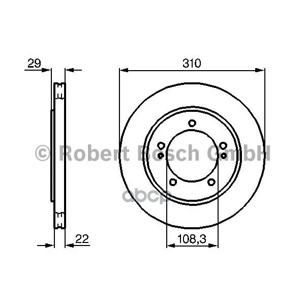 Тормозной Диск 0986478839 Bosch арт. 0986478839