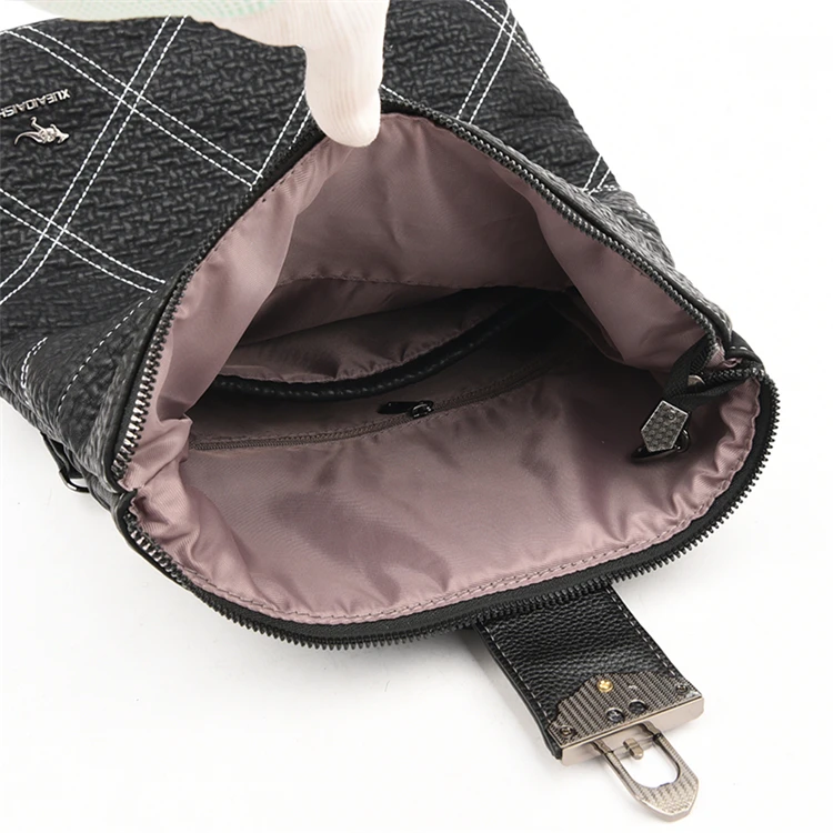 Backpack Leather Waterproof Large Capacity Travel Bag