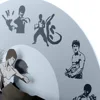 Yin Yang Chinese Kung Fu Wall Clock Martial Arts Home Decor Kung Fu Master Moving Needles Novelty Wall Watch Silent Movement 3