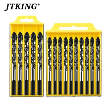 

Professional hard metal drills for glass, ceramic tile, wall, metal drilling 6/8/10 / 12mm drill bit set