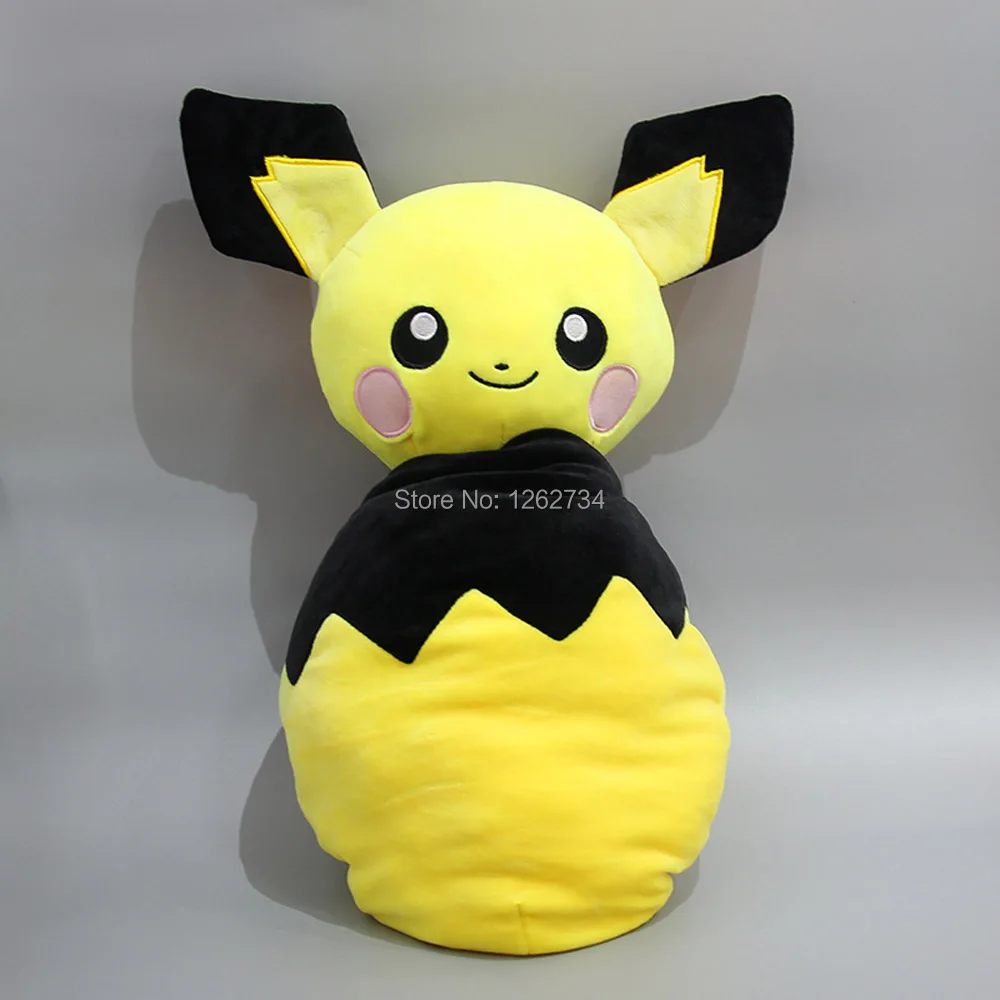 EMS 20/лот Pichu Eevee Инкубационное яйцо 30 см внутри-из подушки плюшевые куклы Животные Мягкие Фигурки игрушки