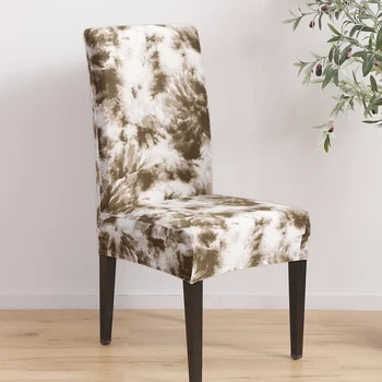 

Graffiti Printing Removable Chair Cover Big Elastic Slipcover Modern Kitchen Seat Case Stretch Chair Cover For Banquet Party uv