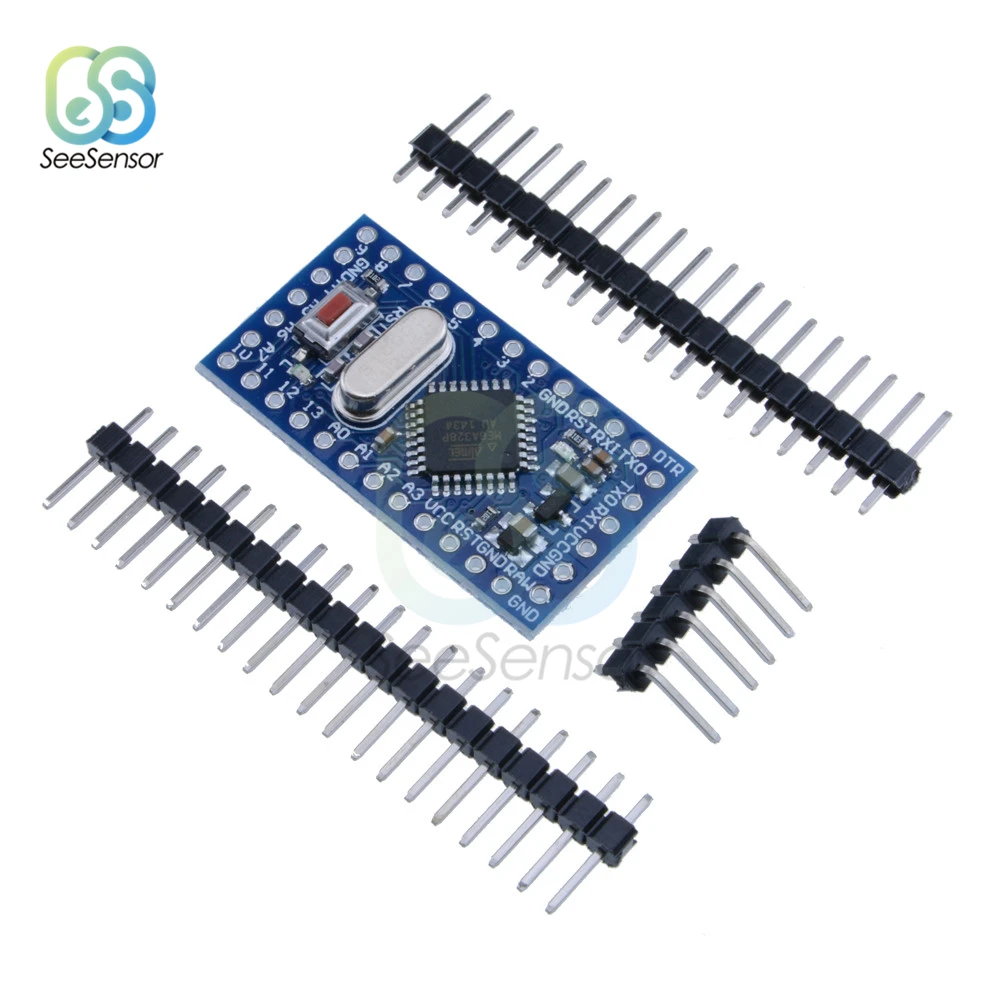 Pro Mini atmega328 Мини модуль ATMEGA328P 5 в 16 МГц с кристаллами осциллятора булавки для Arduino