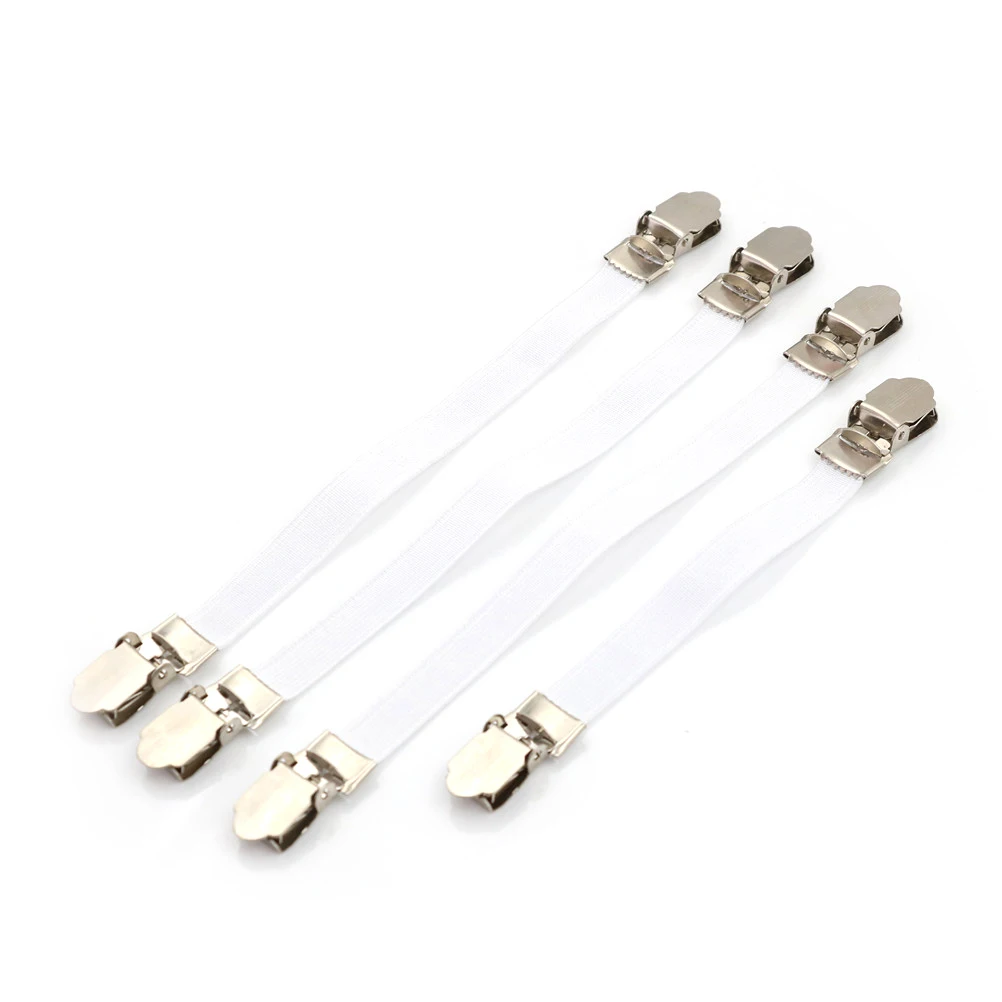 

New Arrival 4pcs Ironing Board Cover Clip Fasteners Tight Fit Elastic Brace Ties Straps Grip