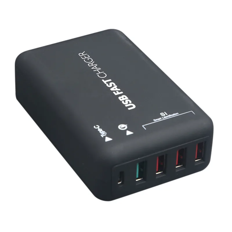 3 USB+ QC3.0+ USB-C/type-C быстрая зарядная станция смарт-зарядное устройство AC100-240V для vivo/samsung/huawei/OPPO/xiaomi/onePlus - Тип штекера: Charger