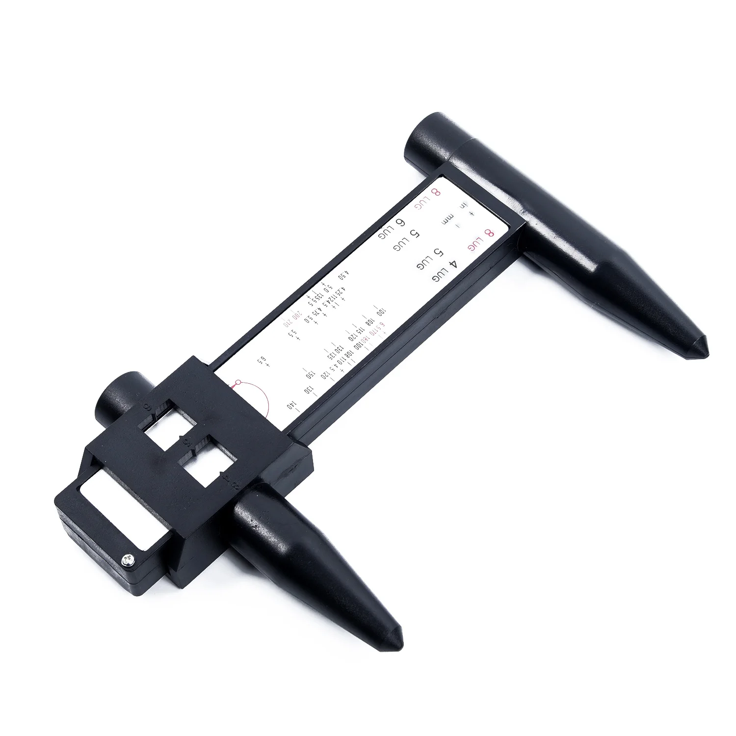 

Gauge Tool Durable Practical Plastic Black 6.9*4.6 inches Ruler Wheel Bolt Pattern Car Bolt Pattern PCD Hot 2018